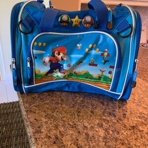 Super Mario Blue Duffel Bag